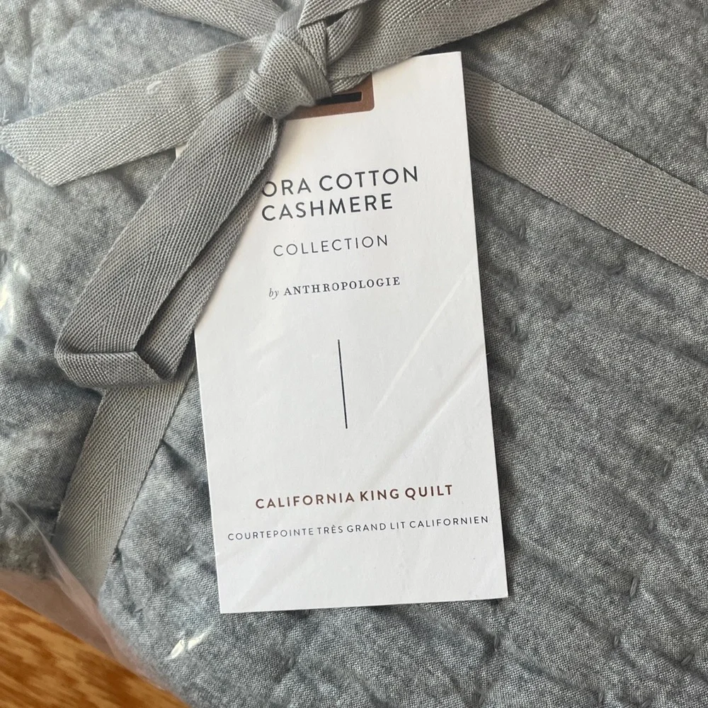 Anthropologie Alora Cotton Cashmere Quilt Size Cal King NIP